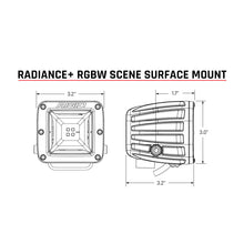 Laden Sie das Bild in den Galerie-Viewer, Rigid Industries Radiance+ Scene RGBW Surface Mount - Pair