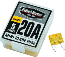 Laden Sie das Bild in den Galerie-Viewer, BikeMaster 5Piece 20A Replacement Mini Blade Fuse