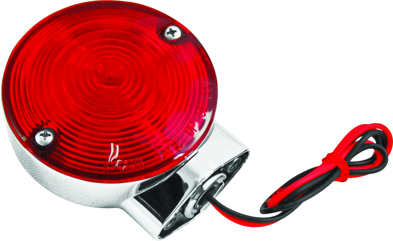 Bikers Choice 86-99 FLT FLST FXRT 2 Fillament Turn Signal Lamp W/Red lens Replaces H-D 68400-86