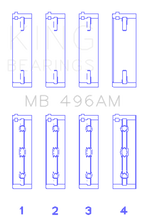 画像をギャラリービューアに読み込む, King Engine Bearings Mazda Kl V6 (Size +0.25mm) Main Bearing Set