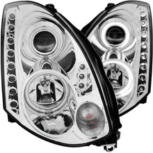 이미지를 갤러리 뷰어에 로드 , ANZO 2003-2007 Infiniti G35 Projector Headlights w/ Halo Chrome (CCFL) (HID Compatible)