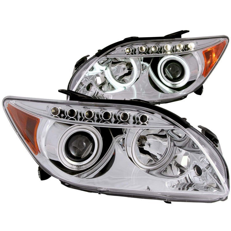 ANZO 2005-2010 Scion Tc Proyector Faros delanteros con Halo Chrome (CCFL)