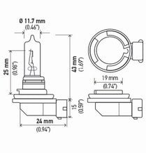 Laden Sie das Bild in den Galerie-Viewer, Hella Bulb H9 12V 65W Pgj195 T4 Sb