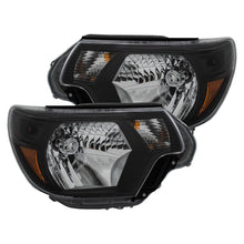 Charger l&#39;image dans la galerie, ANZO 2012-2015 Toyota Tacoma Crystal Headlights Black