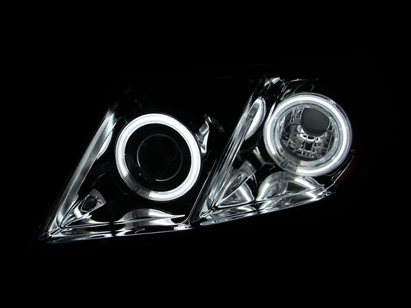 ANZO 2007-2009 Toyota Camry Proyector Faros con Halo Negro