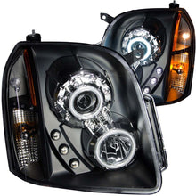 將圖片載入圖庫檢視器 ANZO 2007-2014 Gmc Yukon Projector Headlights w/ Halo Black (CCFL)