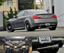 Charger l&#39;image dans la galerie, HKS 08 Infiniti G37 Coupe Dual Hi-Power Titanium Tip Catback Exhaust