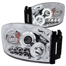 Cargar imagen en el visor de la galería, ANZO 2006-2008 Dodge Ram 1500 Faros delanteros proyectores con Halo Chrome (CCFL)