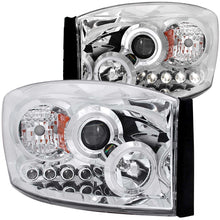 Charger l&#39;image dans la galerie, ANZO 2006-2008 Dodge Ram 1500 Projector Headlights w/ Halo Chrome