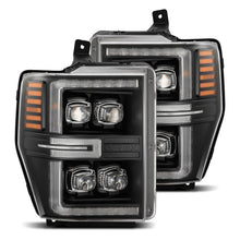 Laden Sie das Bild in den Galerie-Viewer, AlphaRex 08-10 Ford F250-550 NOVA-Series LED Projector Headlights Black w/Activ Light/Seq Signal