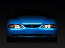 Load image into Gallery viewer, Raxiom 94-98 Ford Mustang Axial Series Cobra Style Headlights- Chrome Housing (Clear Lens)