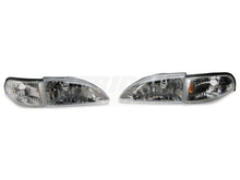 將圖片載入圖庫檢視器 Raxiom 94-98 Ford Mustang Axial Series Cobra Style Headlights- Chrome Housing (Clear Lens)