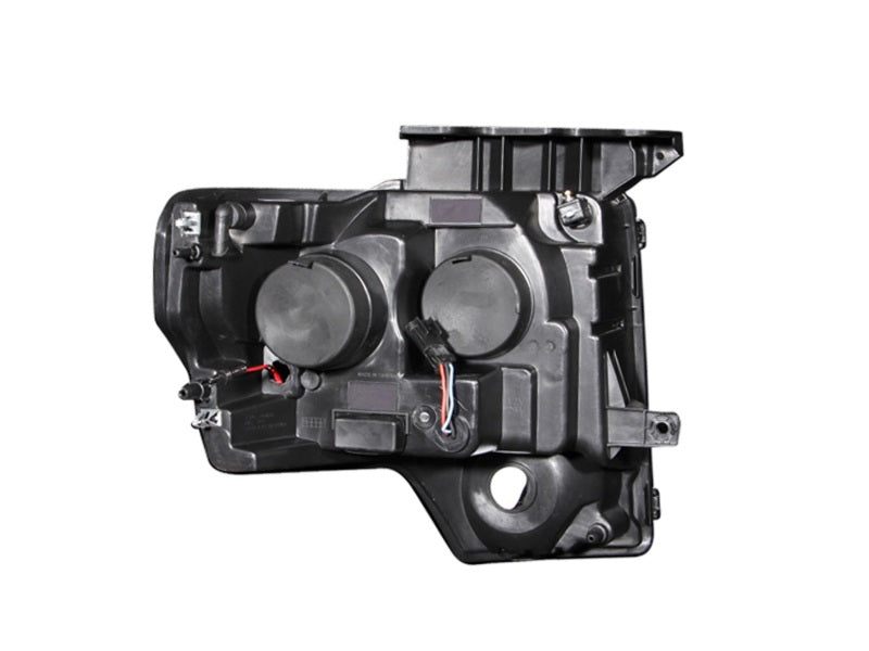 ANZO 2009-2014 Ford F-150 Proyector Faros delanteros con barra en U Negro