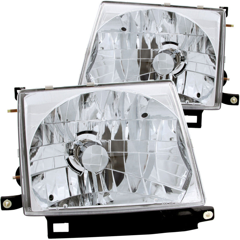 ANZO 1997-2000 Toyota Tacoma Crystal Faros delanteros cromados