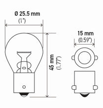 Cargar imagen en el visor de la galería, Hella Bulb 1141 12V 18W Ba15S S8 (2)