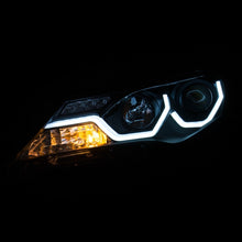 Charger l&#39;image dans la galerie, ANZO 2013-2015 Toyota Rav4 Projector Headlights w/ Plank Style Design Black