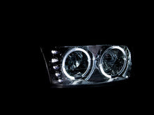 이미지를 갤러리 뷰어에 로드 , ANZO 1999-2006 Gmc Sierra 1500 Crystal Headlights w/ Halo and LED Chrome