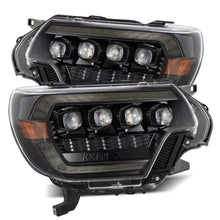 Laden Sie das Bild in den Galerie-Viewer, AlphaRex 12-15 Toyota Tacoma NOVA LED Proj Headlights Plank Alpha Blk w/Activ Light/Seq Signal/DRL