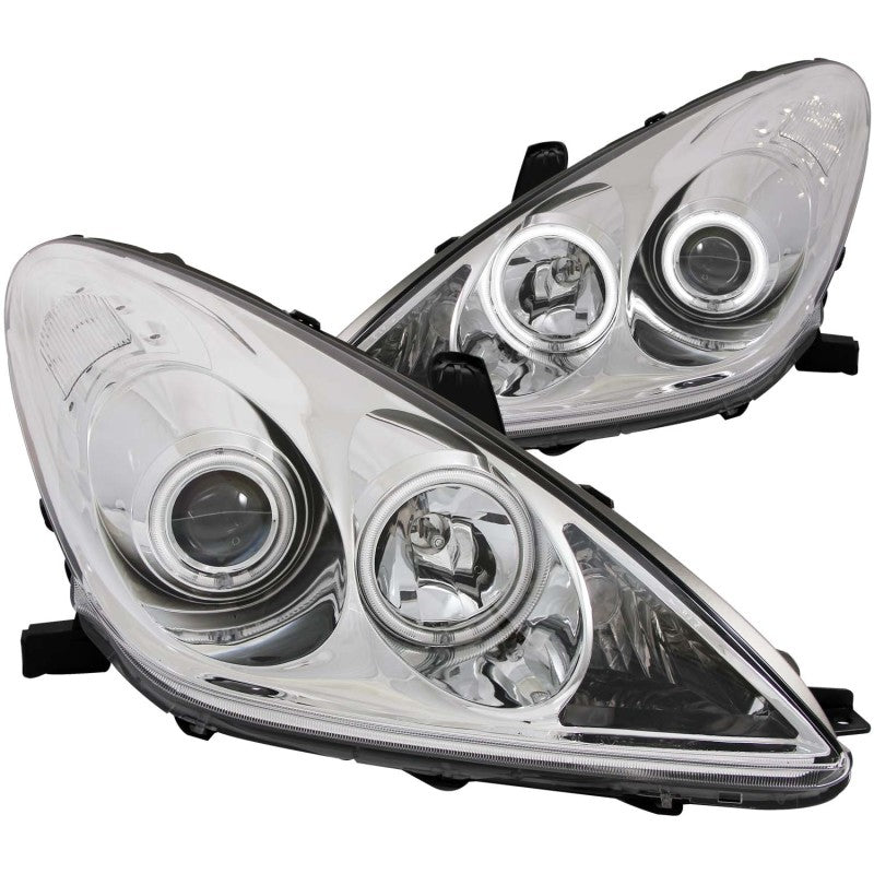 ANZO 2002-2003 Lexus Es300 Faros delanteros proyectores con Halo Chrome (CCFL)