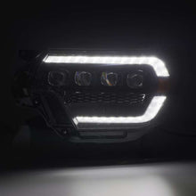 Laden Sie das Bild in den Galerie-Viewer, AlphaRex 12-15 Toyota Tacoma NOVA LED Proj Headlights Plank Alpha Blk w/Activ Light/Seq Signal/DRL