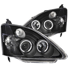 画像をギャラリービューアに読み込む, ANZO 2002-2004 Honda Civic Projector Headlights w/ Halo Black