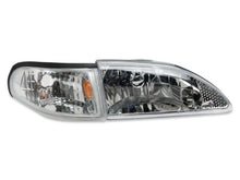 이미지를 갤러리 뷰어에 로드 , Raxiom 94-98 Ford Mustang Axial Series Cobra Style Headlights- Chrome Housing (Clear Lens)