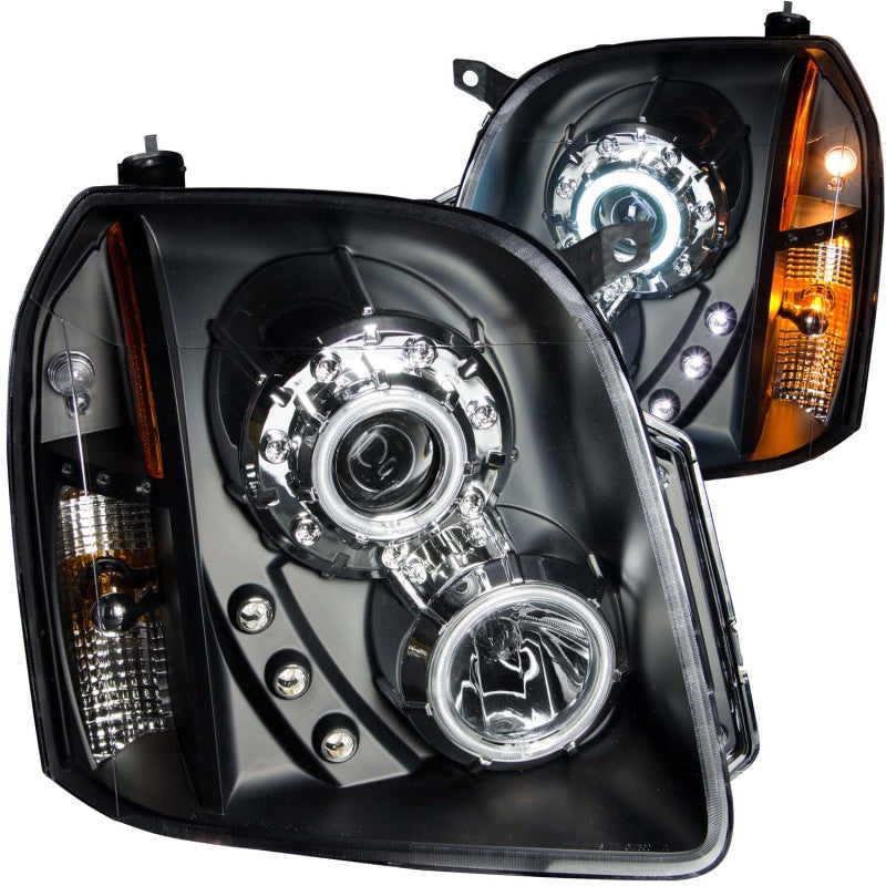 ANZO 2007-2014 Gmc Yukon Proyector Faros delanteros con Halo Black (CCFL)