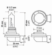 이미지를 갤러리 뷰어에 로드 , Hella Bulb H9 12V 65W Pgj195 T4 Sb