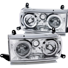 Charger l&#39;image dans la galerie, ANZO 1991-1994 Toyota Land Cruiser Crystal Headlights w/ Halo Chrome