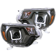 画像をギャラリービューアに読み込む, ANZO 2012-2015 Toyota Tacoma Projector Headlights w/ U-Bar Black