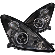 이미지를 갤러리 뷰어에 로드 , ANZO 2000-2005 Toyota Celica Projector Headlights w/ Halo Black