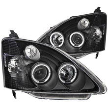 Cargar imagen en el visor de la galería, ANZO 2002-2004 Honda Civic Proyector Faros delanteros con Halo Negro