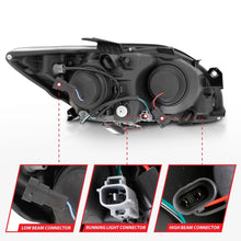 Cargar imagen en el visor de la galería, ANZO 2005-2010 Scion Tc Proyector Faros delanteros con Halo Black (CCFL)