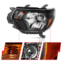 画像をギャラリービューアに読み込む, ANZO 2012-2015 Toyota Tacoma Crystal Headlights Black