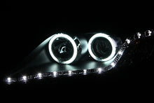 Charger l&#39;image dans la galerie, ANZO 2010-2011 Toyota Camry Projector Headlights w/ Halo Black (CCFL)