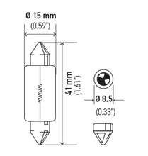 Cargar imagen en el visor de la galería, Hella Universal Clear T4.63 Incandescent 12V 15W Bulb (MOQ 10)