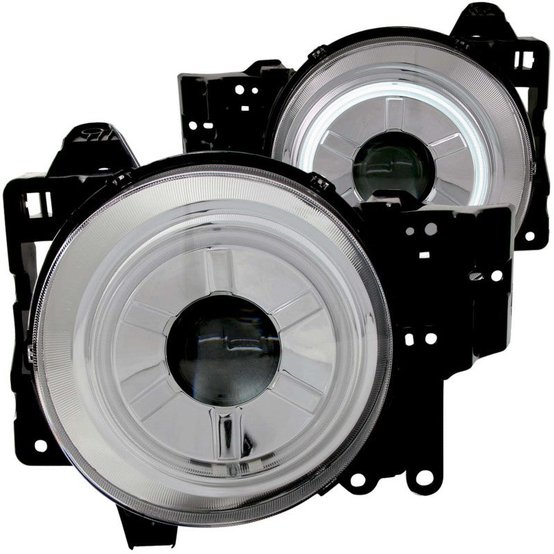 ANZO 2007-2013 Toyota Fj Cruiser Proyector Faros delanteros con Halo Chrome